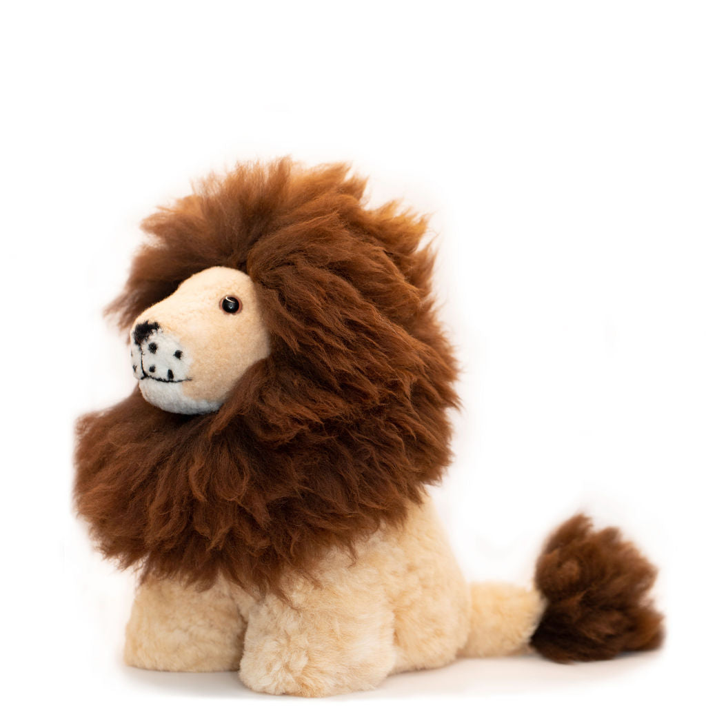 Alpaca Stuffed Toy - Natural Color Lion – Inca Heritage NYC