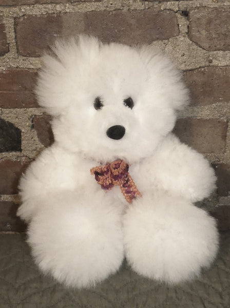 Alpaca Stuffed Toy - White Bear