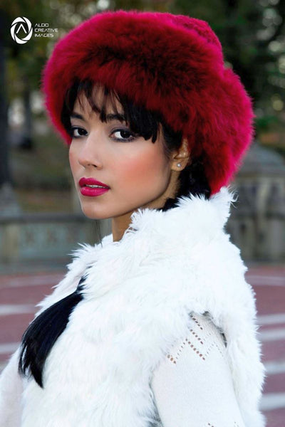Alpaca Russian Hat - Red