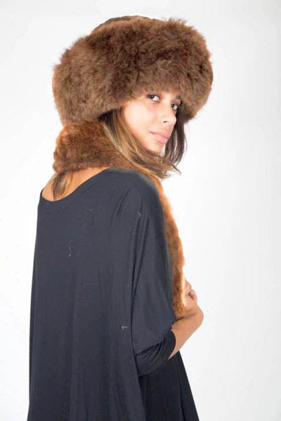 Alpaca Russian Hat - Cinamon Brown