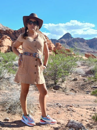 Butterfly Embroidered Belt