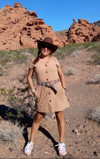 Butterfly Embroidered Belt