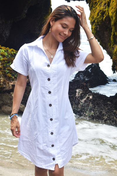 Blouse Dress with buttons 100% cotton