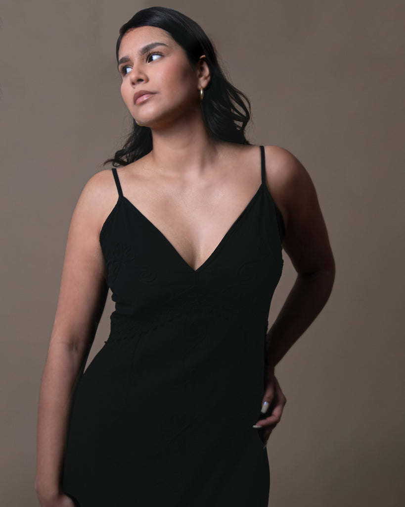 black summer cotton dress Air Dress - Cotton Lawn