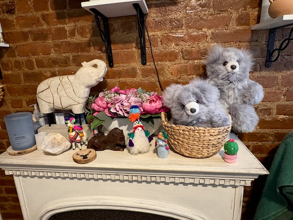 Alpaca Stuffed Toy - Silver Grey Bear 30cm