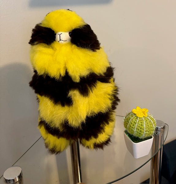 Alpaca Stuffed Toy Bumble Bee Alpaca - 20 inch