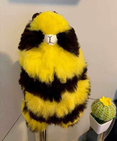 Alpaca Stuffed Toy Bumble Bee Alpaca - 20 inch