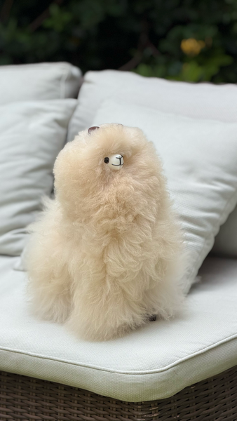 Alpaca Stuffed Toy - Beige - Champagne  Alpaca- 15 inch