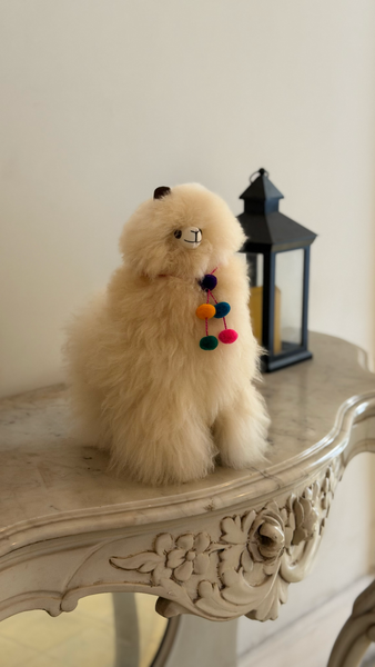 Alpaca Stuffed Toy - Beige - Champagne  Alpaca- 15 inch