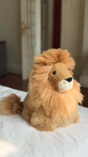 Alpaca Stuffed Toy - Natural Color Lion
