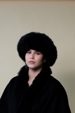 Alpaca Russian Hat Black