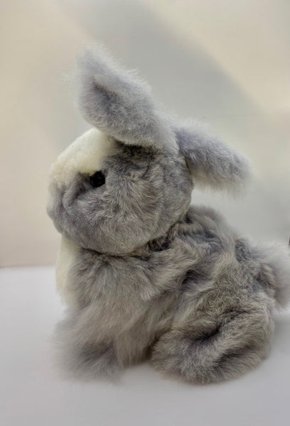 Alpaca Stuffed Toy - Bunny Color Silver Gray