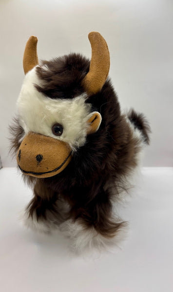Alpaca Stuffed Toy - Highland Cow Black & White