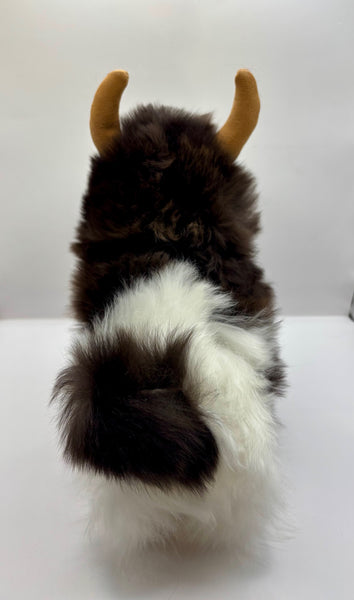 Alpaca Stuffed Toy - Highland Cow Black & White