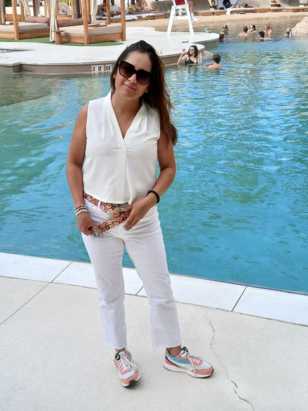 Pastel Embroidered Belt