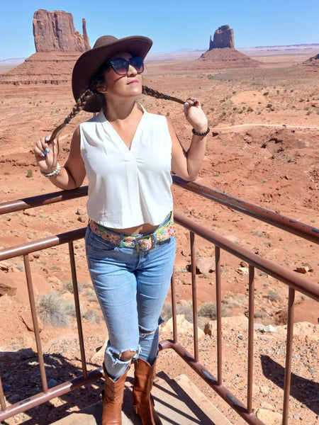 Flora Embroidered Belt