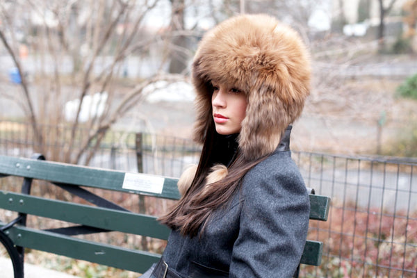 Alpaca Aviator Hat - Beige