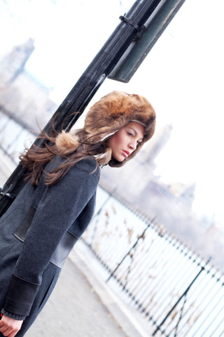 Alpaca Aviator Hat - Beige