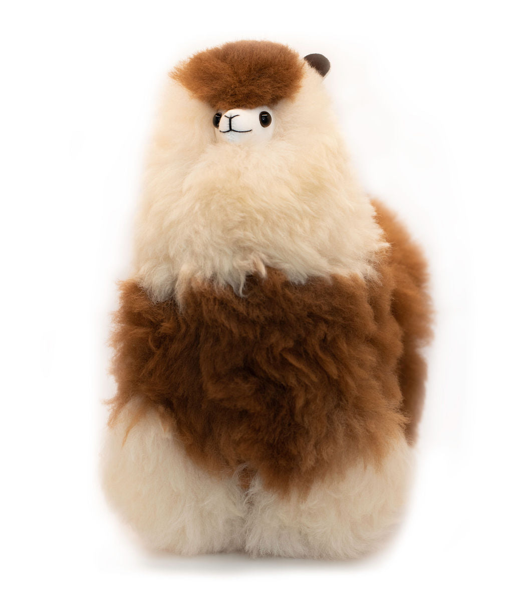 Alpaca Stuffed Toy - Spotted Brown - Tan Alpaca- 20 inch