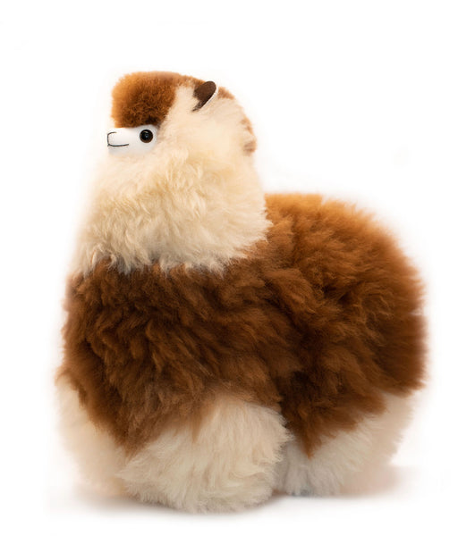 Alpaca Stuffed Toy - Spotted Brown - Tan Alpaca- 20 inch