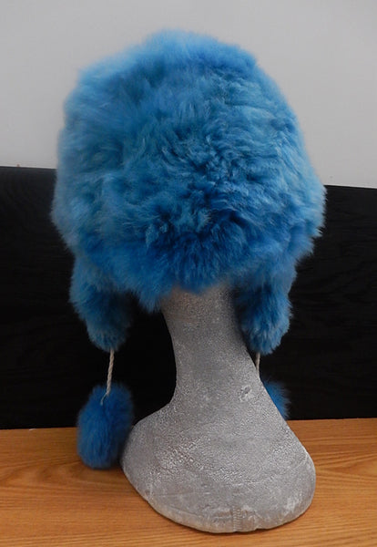 Alpaca Aviator Hat - Blue