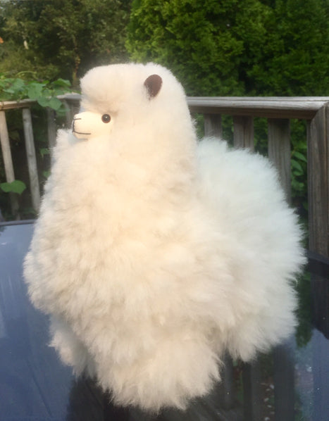 Alpaca Stuffed Toy - White Alpaca- 20 inch
