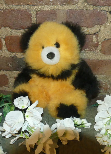 Alpaca Stuffed Toy - Bear Spotted Yellow/Black