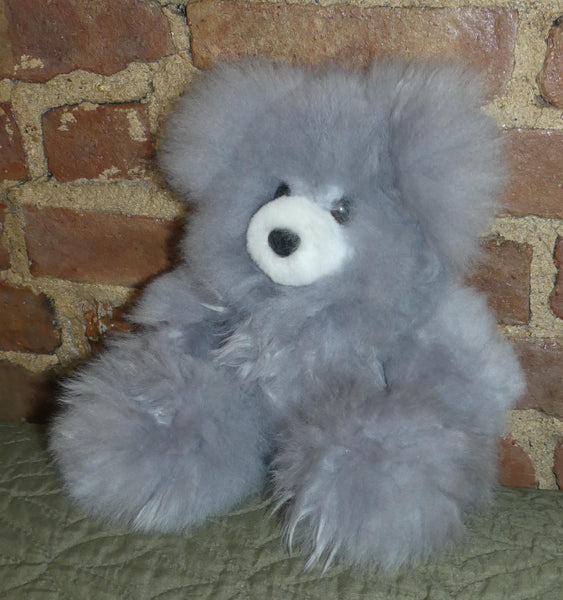 Alpaca Stuffed Toy - Silver Grey Bear