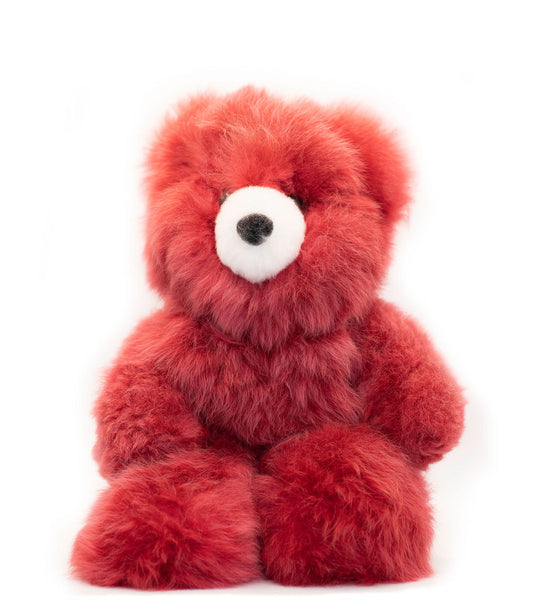 Alpaca Stuffed Toy - Red Bear