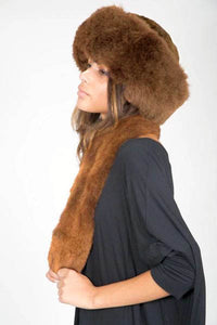 Alpaca Russian Hat - Cinamon Brown