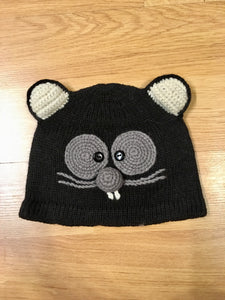 Alpaca Knitted Hats for Kids -Cat
