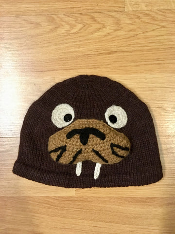 Alpaca Knitted Hats for Kids -Sea Lion