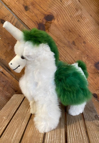 Alpaca Stuffed Toy - Unicorn Forest Green
