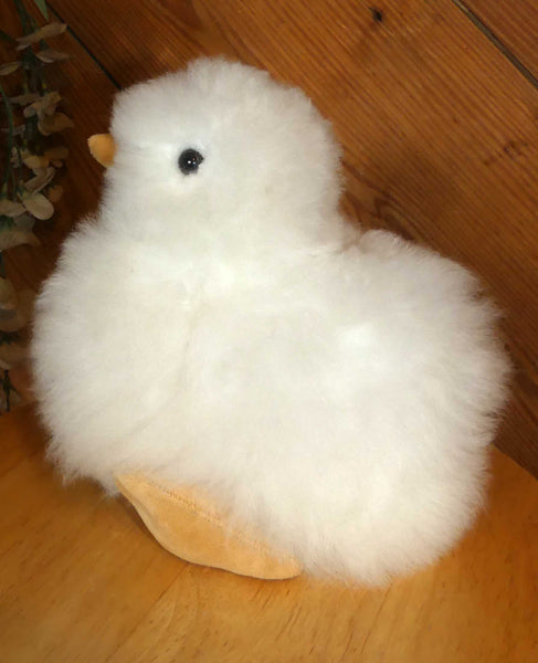 Alpaca Stuffed Toy - White Chick