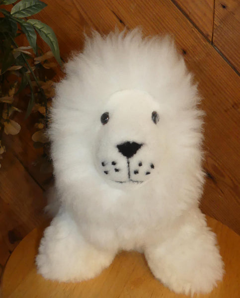 Alpaca Stuffed Toy - White Lion